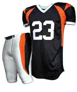 Uniforme de Fútbol Americano de Alta Calidad en Venta, 100% Poliéster, Transpirable, Antibacterial, de Secado Rápido, Personalizado e Impreso - Product Image 1