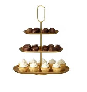 Base de Metal Premium para Pasteles, Soporte para Exhibición de Postres, Soporte para Cupcakes, Elegante Presentación para Mesa de Boda - Product Image 2