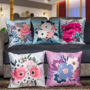 Housse de coussin décorative en coton biologique personnalisée avec étiquette privée, vente en gros - Product Image 1