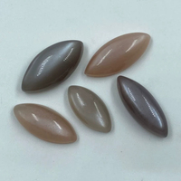 Pierre de lune naturelle rare de couleurs mélangées, cristal brut, 22,20 carats, qualité supérieure, taille marquise pour la fabrication de bijoux