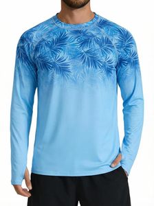 Camisa de Pesca para Hombre al por Mayor, Protección Solar UV UPF 50+, Manga Larga, Secado Rápido, Estampado Tropical, Rendimiento en Exteriores - Product Image 5