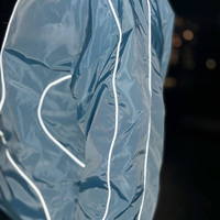 Ensemble de survêtement réfléchissant pour homme : veste à capuche et short, style streetwear oversize, techwear, tenue décontractée sport deux pièces, vente en gros