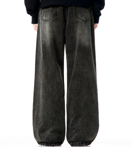 Jeans en denim pour homme de qualité supérieure, imperméables, épais, coupe droite et ample, avec logo personnalisé, pantalon tendance - Product Image 4