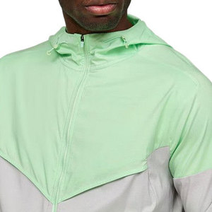 Ensemble de veste à capuche pour homme, respirant, séchage rapide, tricoté, sportif, streetwear, shorts d'été, vert et blanc - Product Image 6