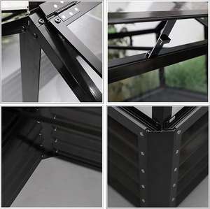 Jardinière surélevée galvanisée Momoplant 47x31x45 pouces, bac à plantes pour jardin extérieur, serre pour la culture de légumes et de fleurs - Product Image 2