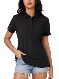 Camiseta Polo para Mujer con Cuello Suave, Mezcla de Algodón Premium, Informal, Calidad de Exportación Corporativa - Product Image 3