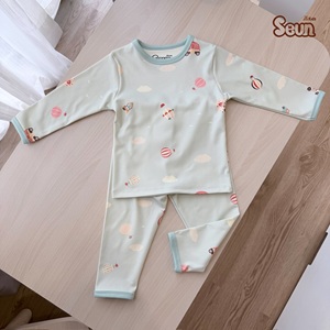 Conjunto Térmico de Invierno para Niños SeunKids, Transpirable, de Poliéster, Manga Larga, Estampado, Hecho en Vietnam - Product Image 3
