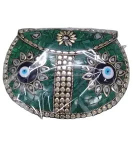 Best Quality Stylish Metal clutch Bage For ladies Evening Purse From India By Silver Craft