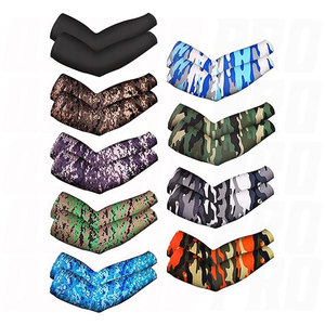 Manchons de protection UV unisexe en soie glacée rafraîchissante pour bras, respirants, élastiques, à compression, pour le sport, OEM - Product Image 6
