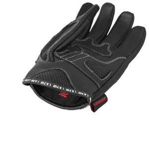 Gants de moto en cuir véritable pour hommes, gants de protection haut de gamme à doigts entiers, paume perforée respirante pour motards de rue - Product Image 6