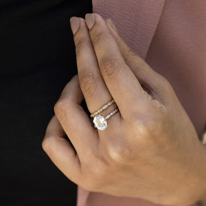 Anillo de Alta Gama con Aguamarina de Corte Ovalado de 10x8mm y Diamantes Blancos, Certificado por IGI, con Anillo Desmontable de Oro Amarillo Fino de 14k, Talla US-7, en Oferta - Product Image 5