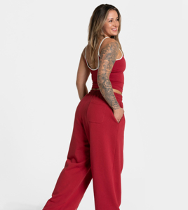 Pantalones Deportivos Personalizados de Primera Calidad, Ajustados, de Cintura Alta, con Tela Elástica de Algodón y Poliéster para Mujer - Product Image 2