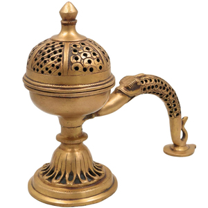 Quemador de Incienso de Latón, Quemador de Aromaterapia, Soporte Decorativo para Fragancias del Hogar, para Sala de Estar, Meditación, Yoga, Decoración de Hotel - Product Image 5