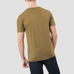 Camiseta Ligera 100% Algodón, Camiseta Lisa de Color Sólido, Ropa Casual Antiarrugas, Camisetas para Hombre - Product Image 3