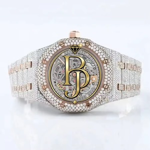 Reloj de Lujo Cuadrado con Incrustaciones de Diamantes, Cuarzo, Correa de Acero Inoxidable, Cristal, Analógico, 10 Bar Resistente al Agua, Calendario - Product Image 1
