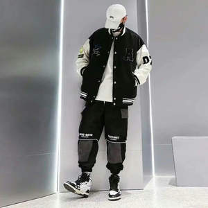 Blouson universitaire tricoté d'hiver en cuir synthétique avec broderie chenille personnalisée, matériaux de qualité supérieure 2026 - Product Image 6