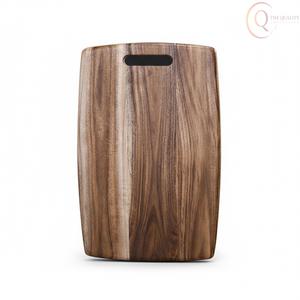 Planche à découper en bois massif robuste, surface compatible couteaux, passe au lave-vaisselle, ustensile de cuisine sûr et efficace - Product Image 2