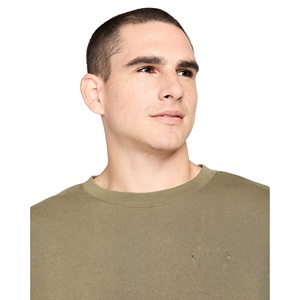 Personnalisé de haute qualité doux 100% coton col rond sweat surdimensionné 400gsm côtelé hommes pull coupe ample sweats - Product Image 4