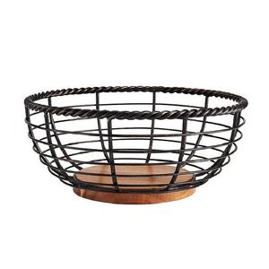 Panier à fruits traditionnel en métal, best-seller, décoration ethnique pour la maison, comptoir de cuisine, table à manger, rangement, taille et forme personnalisées - Product Image 1