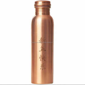 ขวดน้ำทองแดงขนาด950มล. แกะสลักรูปตรุษจีน - Product Image 5