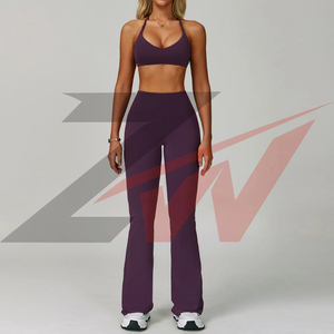 Shorts de sport taille haute respirants à séchage rapide, ensembles de fitness personnalisés pour femmes, ensemble de vêtements de sport, soutien-gorge de sport, gym, fitness - Product Image 4