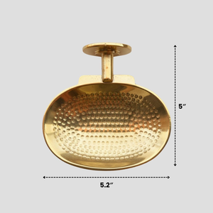 Porte-savon mural en laiton artisanal martelé doré pour une décoration de luxe de la douche et de la salle de bain - Product Image 3