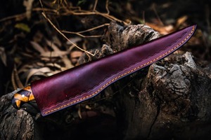 Cuchillo de filetear hecho a mano con hoja flexible de acero de Damasco, regalo para padrinos de boda, herramienta de supervivencia al aire libre. - Product Image 4