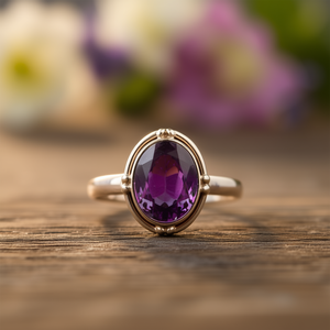 แหวนแฟชั่นอเมทิสต์ น้ำหนัก 3.1 กรัม - Product Image 3