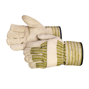 Gants de travail de sécurité en cuir de vachette pleine fleur de haute qualité certifiés CE, avec manchette de sécurité, résistance à la chaleur, protection industrielle des mains - Product Image 2