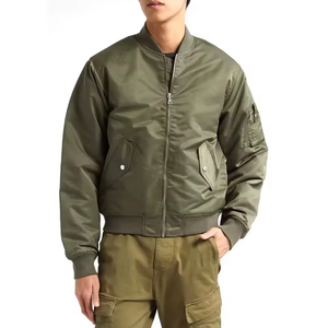 แจ็คเก็ตบอมเบอร์หนังผู้ชายแบบสั่งทำพิเศษ ดีไซน์ยอดเยี่ยม ราคาขายส่ง พร้อมแจ็คเก็ตกันลมแบบขายส่ง - Product Image 1