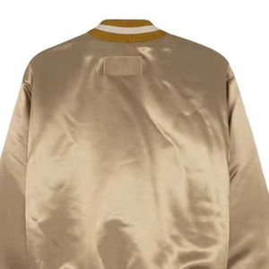 Chaqueta de Béisbol de Satén Delgada y Elegante con Cuello Alto y Logotipo Frontal, Ecológica, para Hombre, Estilo Universitario, para Invierno - Product Image 5