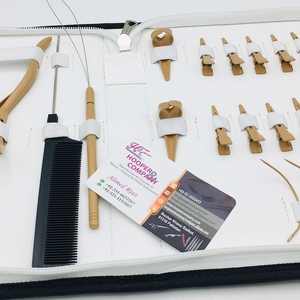 Juego de Pinzas Profesionales de Acero Inoxidable para Extensiones de Cabello con Tecnología Micro-Link, Color Nude, Precio de Fábrica - Product Image 4