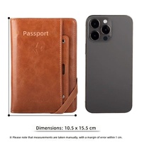 [Indispensable pour les voyages] Porte-passeport multifonctionnel Urban Simplicity, étui pour documents d'identité, porte-billets d'avion, portefeuille tout-en-un anti-skimming