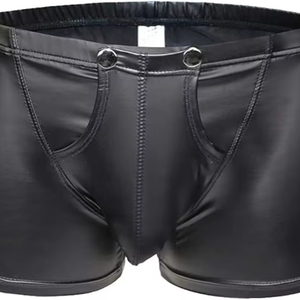 Shorts en cuir véritable pour homme, logo personnalisé OEM, dernier design de mode, qualité supérieure - Product Image 1