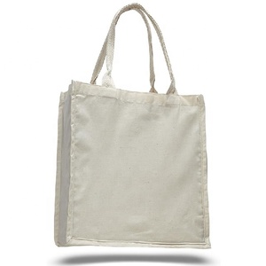 Bonitos bolsos de tela de lona de algodón orgánico puro 100% personalizados para mujer, bolsos de compras bonitos aprobados por GOTS informales para niñas - Product Image 6