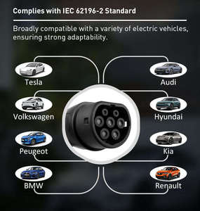 สายชาร์จรถยนต์ไฟฟ้าแบบ Type 2 ขนาด 3.5kW/7kW/11kW/22kW มาตรฐาน IP65 พร้อมการรับรอง CB TUV UKCA CE ความยาว 3ม./5ม./7ม./10ม./15ม. 16A/32A สายชาร์จ EVS - Product Image 5