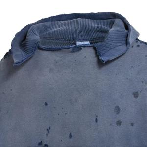 Sweat à capuche homme personnalisé, vintage, effet vieilli, finition peinture, hiver, écologique, en coton épais French Terry, coupe oversize, motif écossais sur le devant, délavé à l'acide - Product Image 6