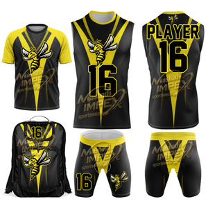 Pure Youth Custom Full Sublimation Lightning 7 v 7 <b>Compression</b> Turtleneck Jersey Streetwear Skull 7v7 Flag Football Jersey - Product Image 1