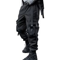 Pantalon cargo techwear 2026 pour homme, style streetwear décontracté hip-hop, avec rubans foncés et multiples poches, pantalon Ninja pour homme