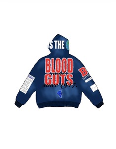 Fabricante de Sudaderas Personalizadas de Invierno con Bordado Chenille, 100% Algodón, 550 g/m², Peso Pesado |   Ropa Urbana de Diseño de Lujo OEM/ODM - Product Image 1