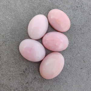 Opale rose naturelle, cabochon à dos plat calibré, pierre précieuse polie de qualité AAA+ pour bijoux - Product Image 5