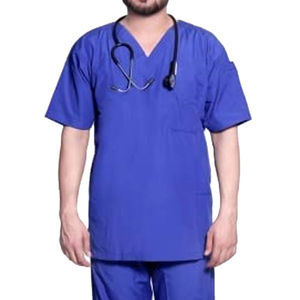 Uniformes Médicos Transpirables Personalizados para Hombre, Uniformes de Hospital de Verano de Secado Rápido para Hombre, Color Personalizado, Poliéster/Algodón - Product Image 5