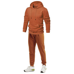 Ensemble sweat-shirt et pantalon de survêtement pour homme, en molleton 100% coton respirant, avec logo personnalisé imprimé, 280 grammes - Product Image 5