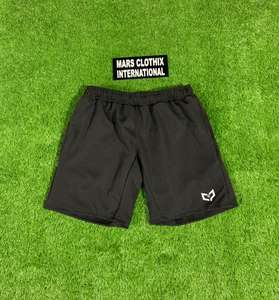 Pantalones Cortos Deportivos Personalizados para Hombre, Cintura Elástica Media, Sólidos, Ligeros, de Poliéster y Elastano, de Secado Rápido, Transpirables y Ecológicos - Product Image 1