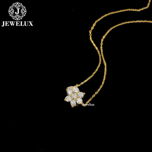 Nouveauté Jewelux : Pendentif de luxe personnalisé plaqué or, certifié IGI, unisexe, style hip-hop, serti de pierres, bijou statement. - Product Image 3
