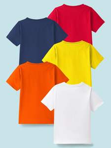 Camiseta lisa de 160 gramos al por mayor, ajustada, 60/40 algodón poliéster, India, precio económico - Product Image 2