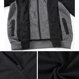 Sweat à capuche double couche premium unisexe, coupe oversize, chaud pour l'hiver, en coton épais, streetwear, pull à fermeture éclair, pour hommes et femmes, logo personnalisé - Product Image 5