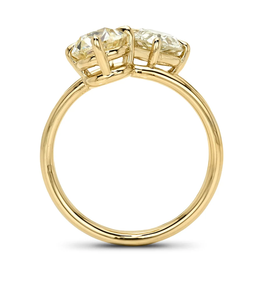 แหวนเพชรโมอิสซาไนต์ทรงลูกแพร์และมาร์คีส์สองเม็ด ทอง 14K สำหรับงานหมั้นและงานแต่งงาน - Product Image 3