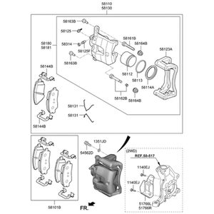 Nouveaux étriers et supports Stinger Gauche 58180J5A51BCR - Product Image 2