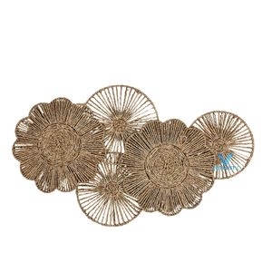 Tendance du moment : Panier mural décoratif en jonc de mer tressé à la main, style bohème pour la décoration intérieure, vente en gros OEM ODM - Product Image 1